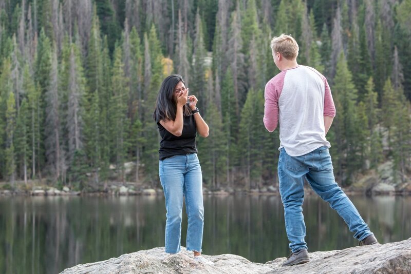 Colorado proposal at Rocky Mountain National Park along the shores of Bear Lake