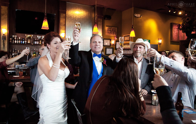 Wedding Toasts from the 5th Avenue Grill in Frisco CO