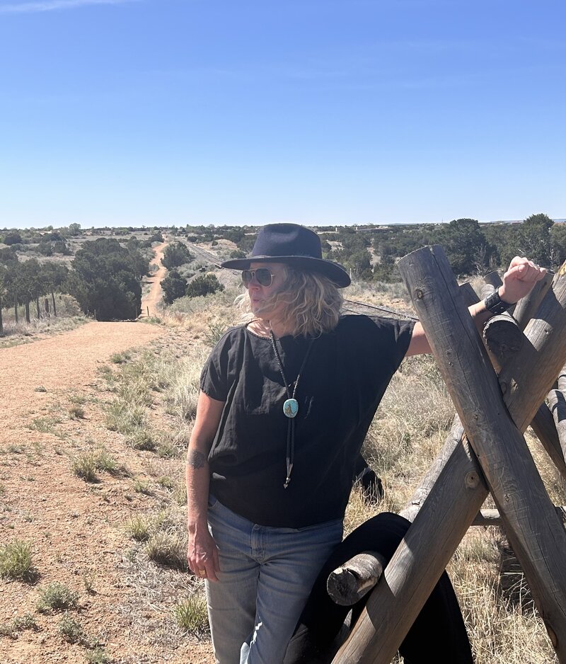 Woman in desert
