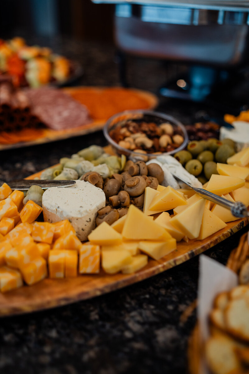 Event appetizer charcuterie board