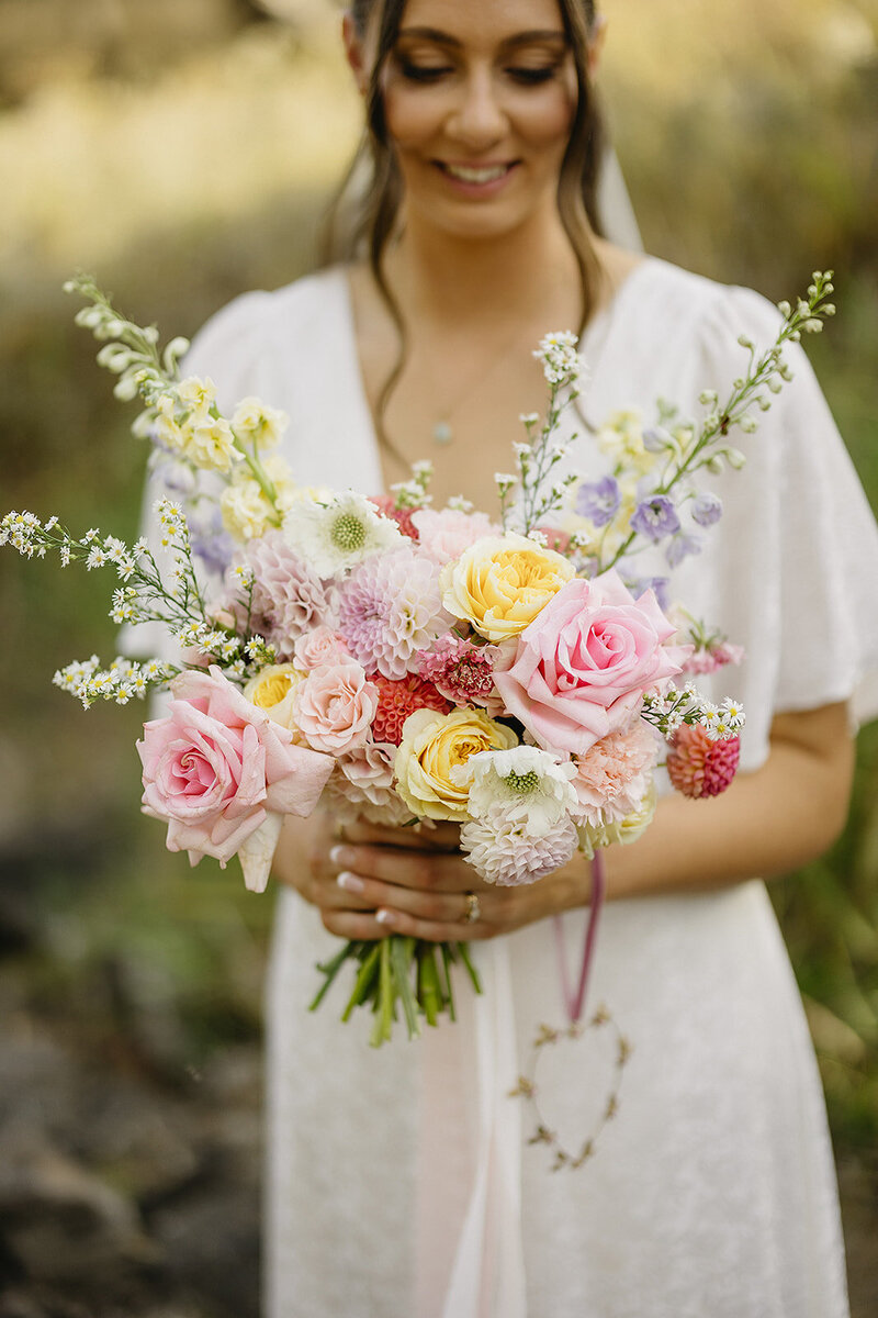 Large Vibrant floral design used for wedding in warrnambool
