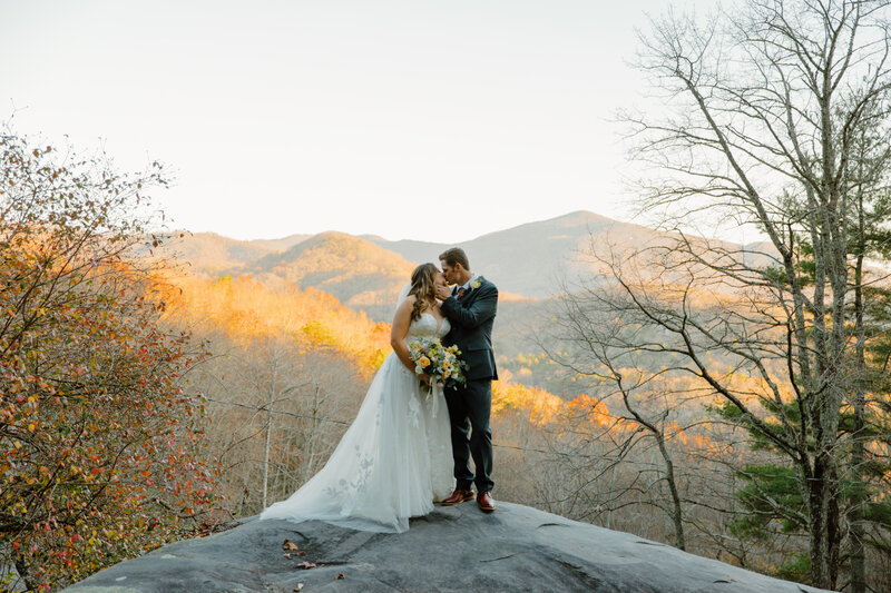 Laurel Falls Elopement in the fall. Photo by Elopements by Erin.