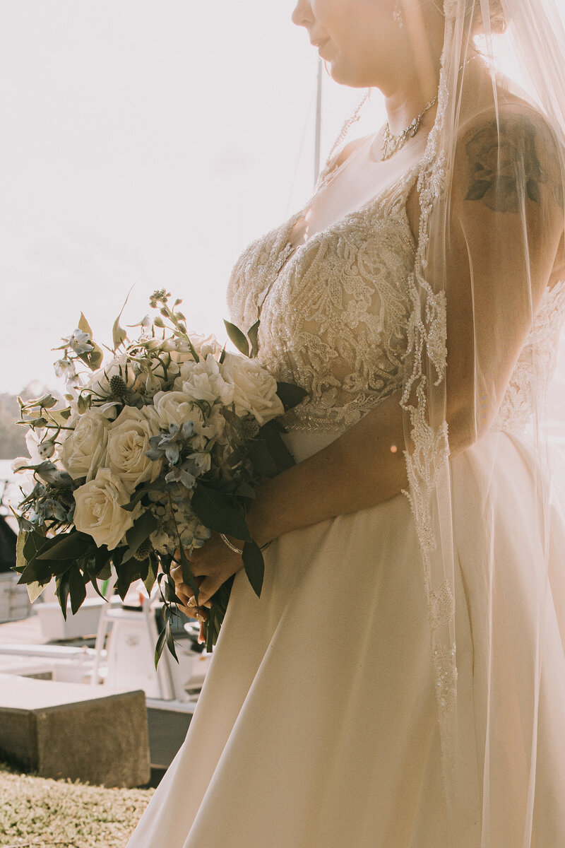 Stunning bridal portrait from a wedding in Alabama.