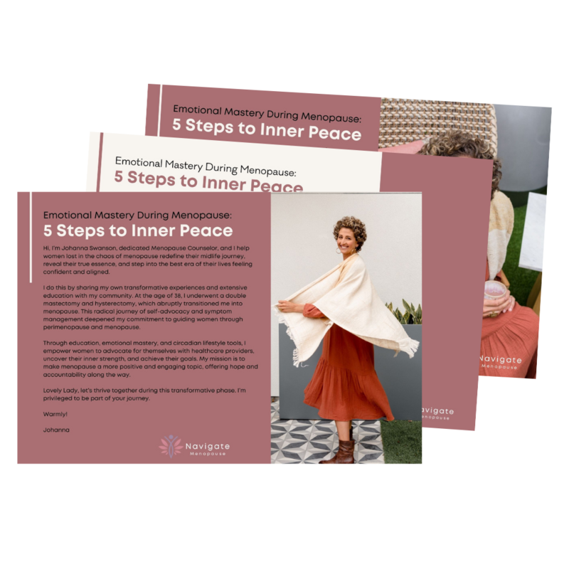 Teaser image for the Emotional Mastery guide, providing stress relief techniques for menopause and perimenopause.