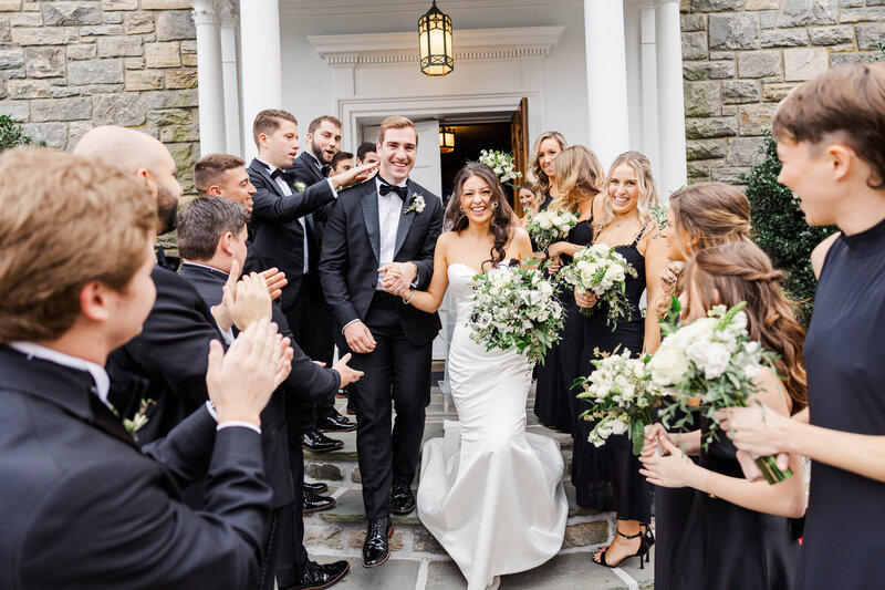 Blue Hill at Stone Barns wedding photos with church ceremony
