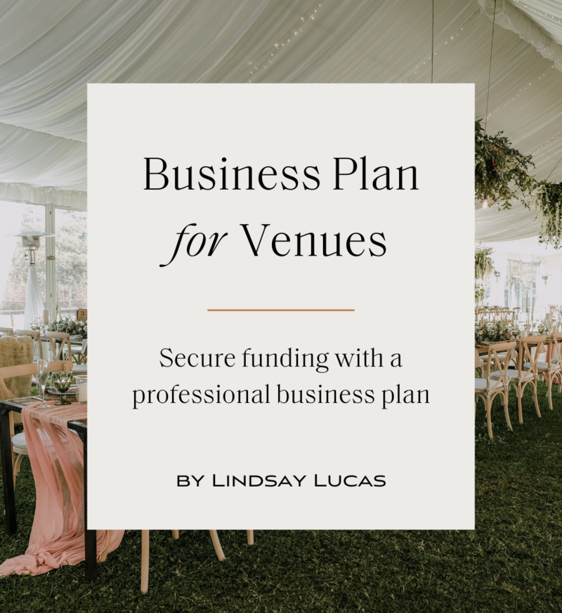 sample business plan for event venue