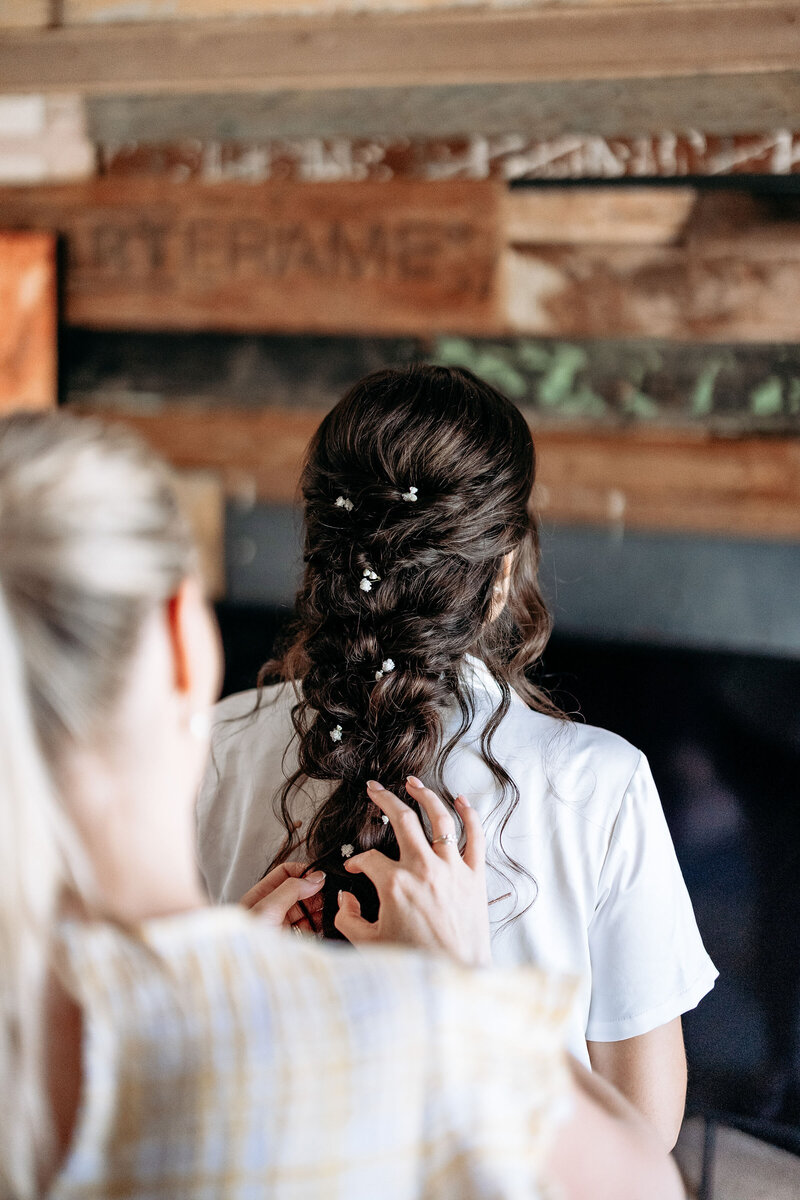 Babys breath hair