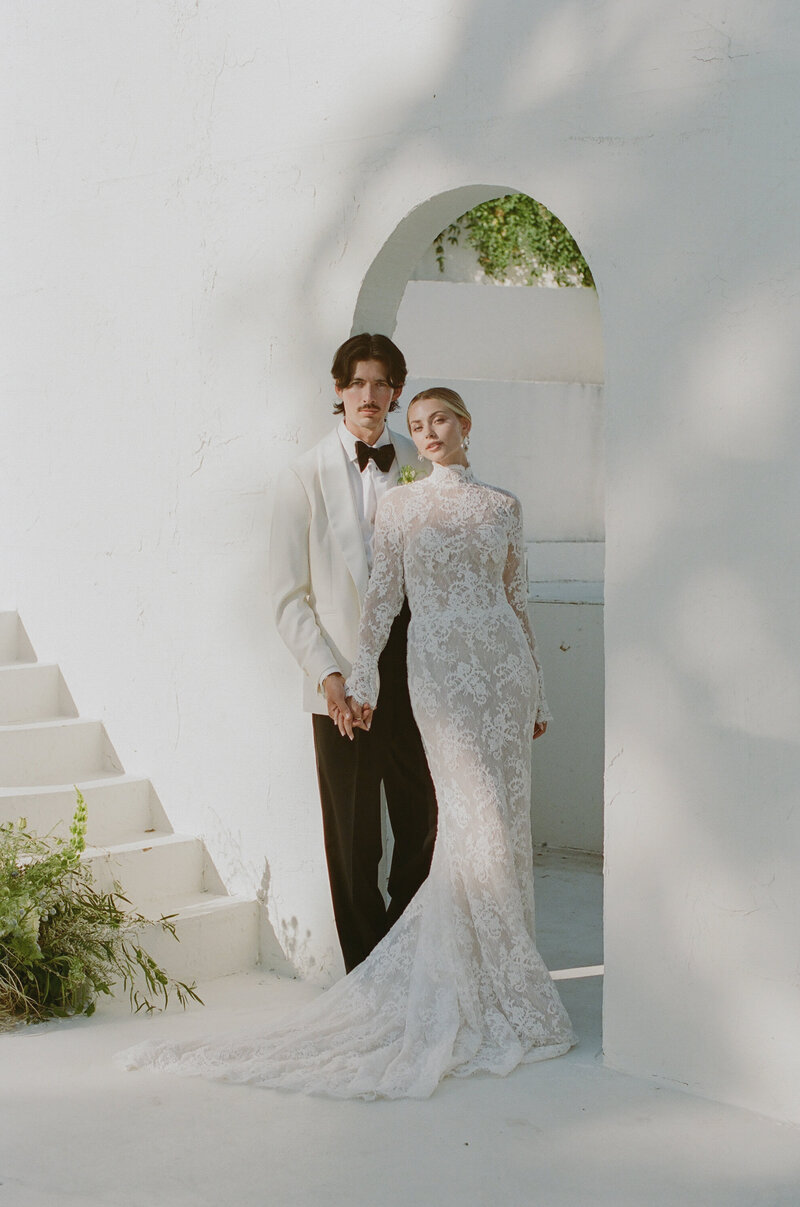 Editorial elopement on digital and film in private estate, Los Angeles CA 
