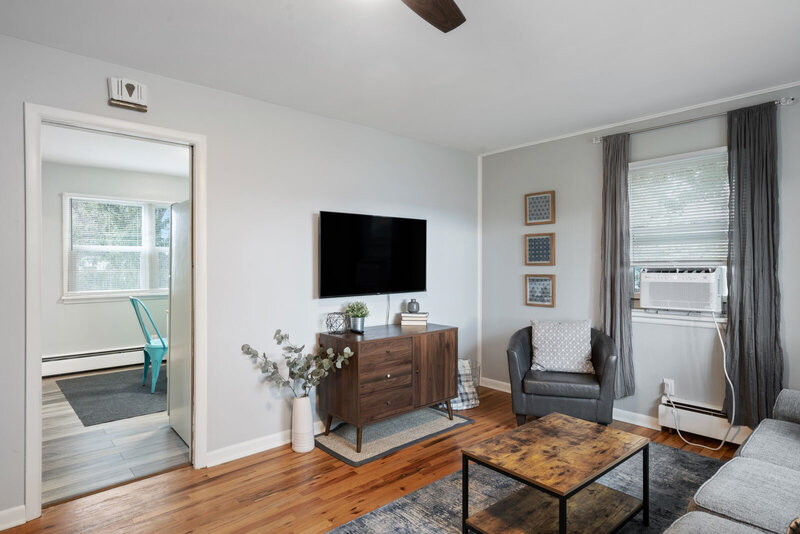 living room with modern decor