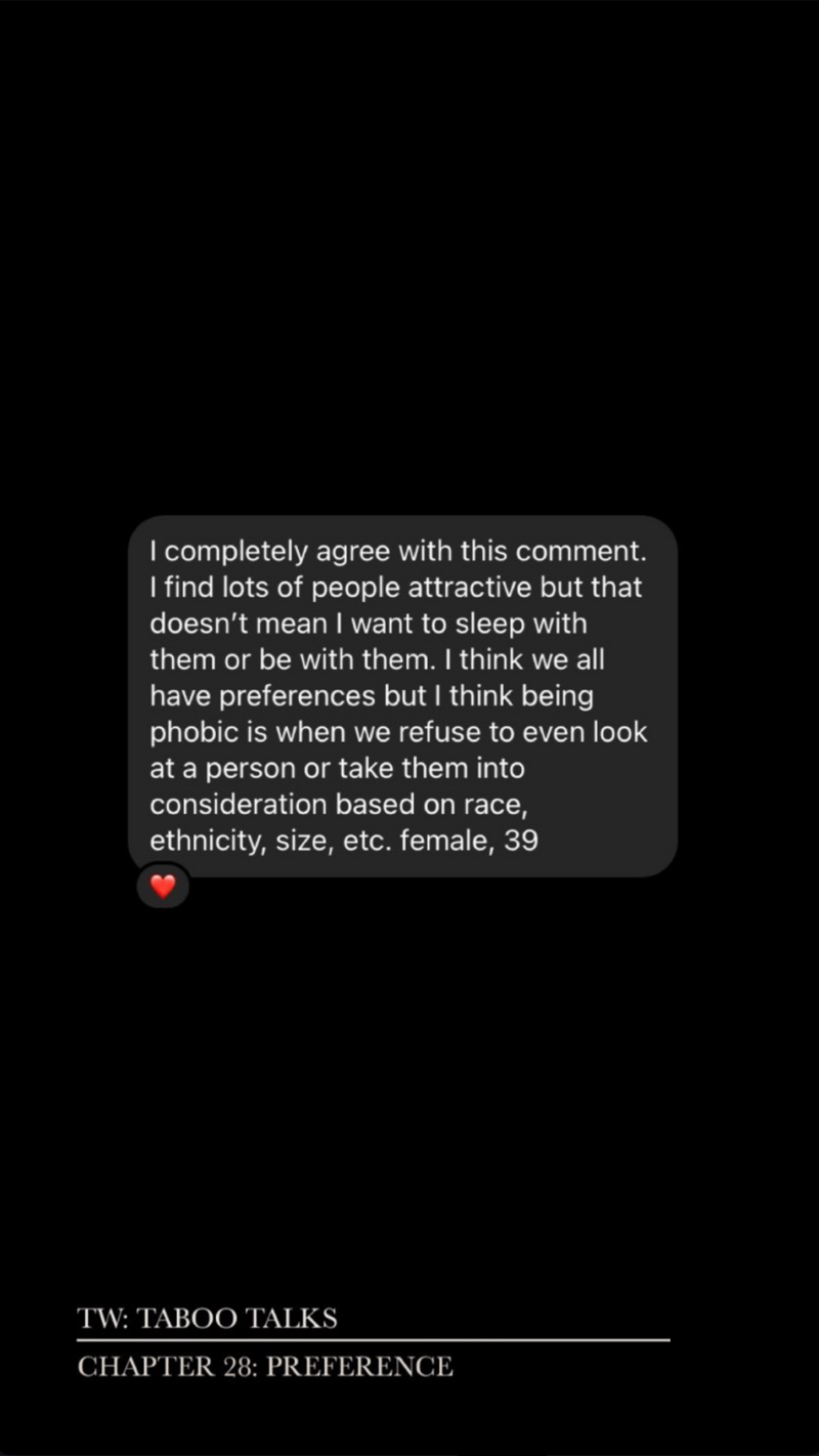 N.28 Preference- Taboo Talks