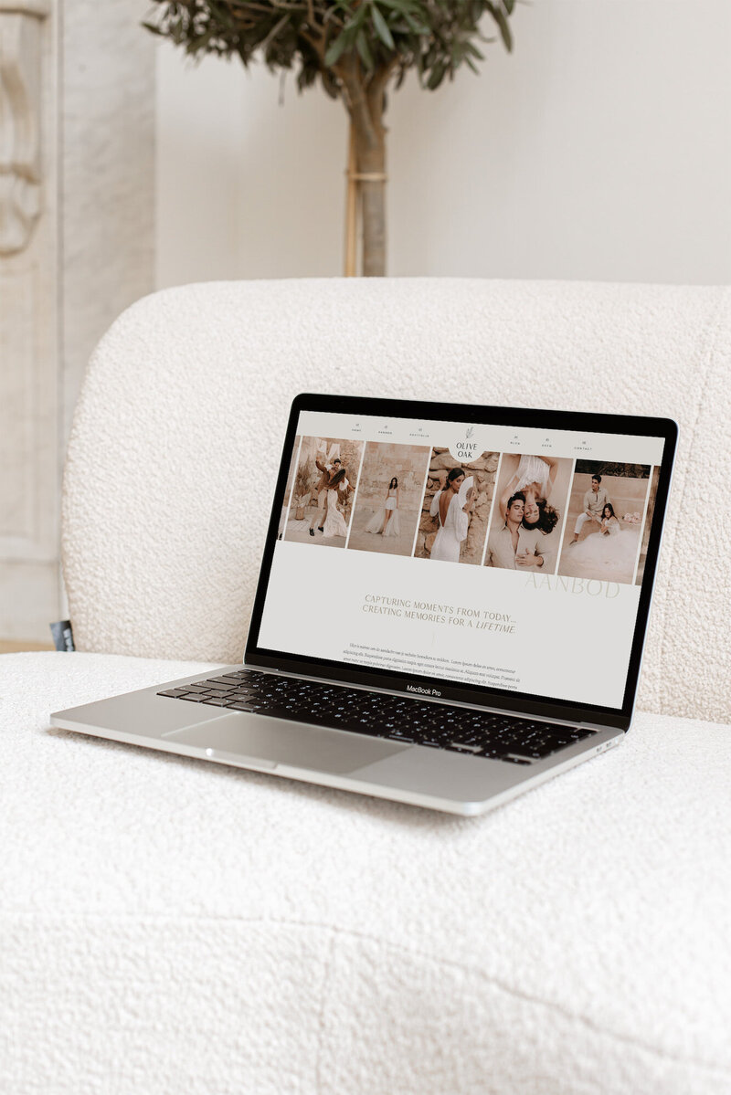 Romantische Showit website template voor fotografen