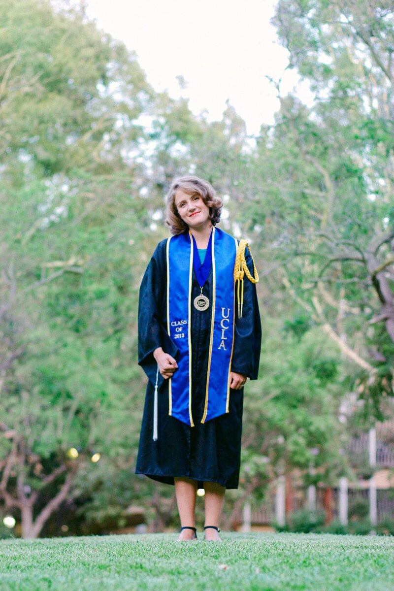 UCLA graduation photo of Emma Wyatt