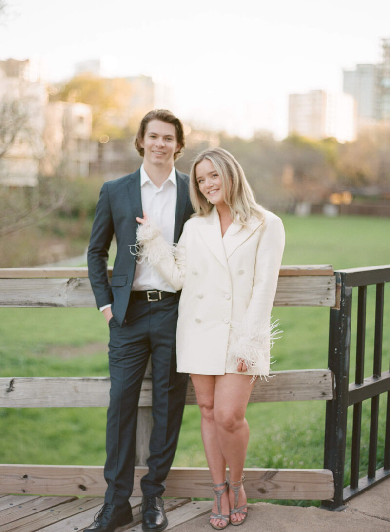 A wedding engagement photo session in Dallas Texas