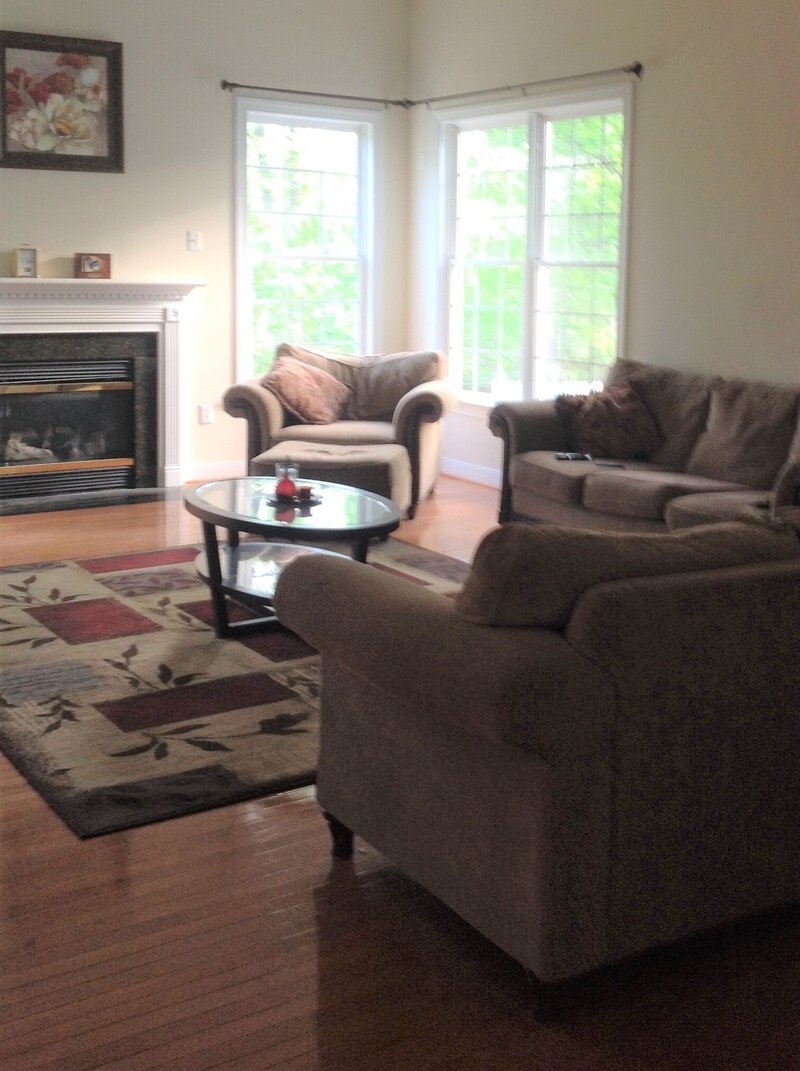 35 Bedeckers Interiors - Kristine Gregory - Charter Colony corner window BEFORE