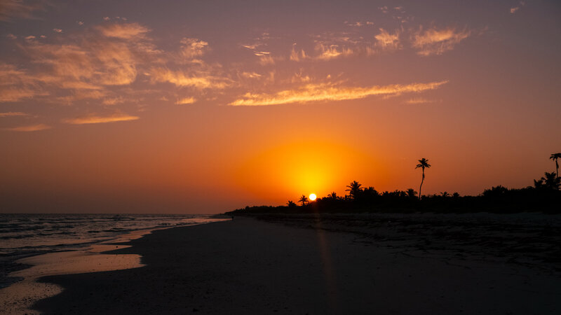 El Yuco Sunset in Yucatan Mexico