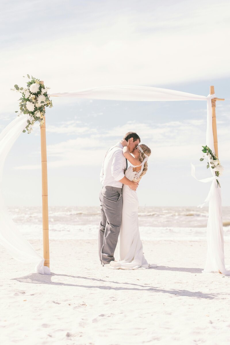beach wedding ceremony