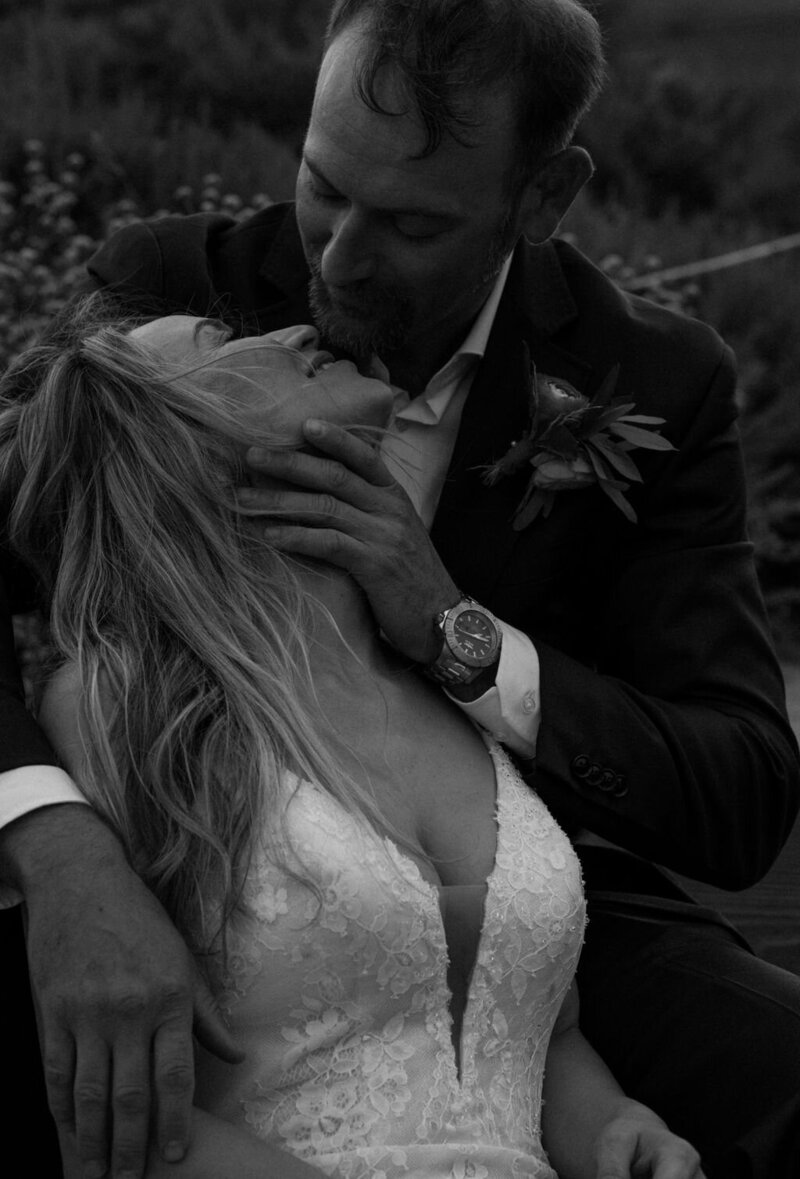 intimate wedding moment by Northern California wedding photographer