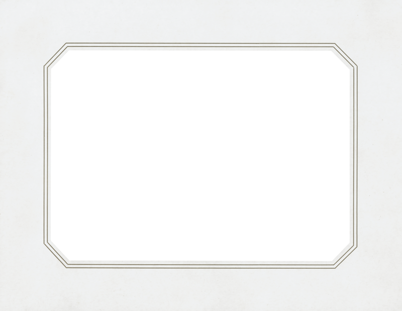 White photo frame
