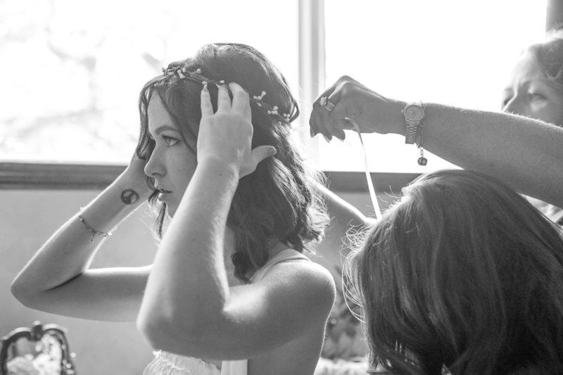 bride getting ready