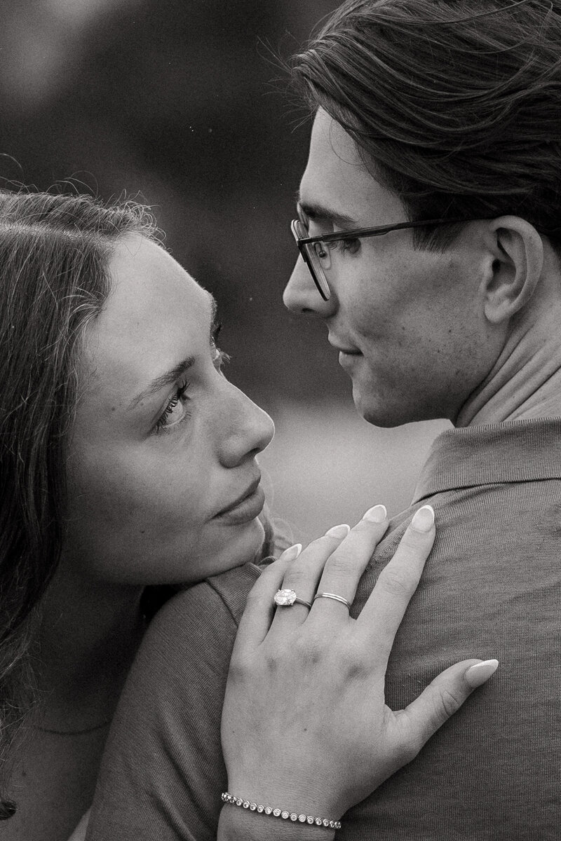 editorial bride and groom dip kiss portrait