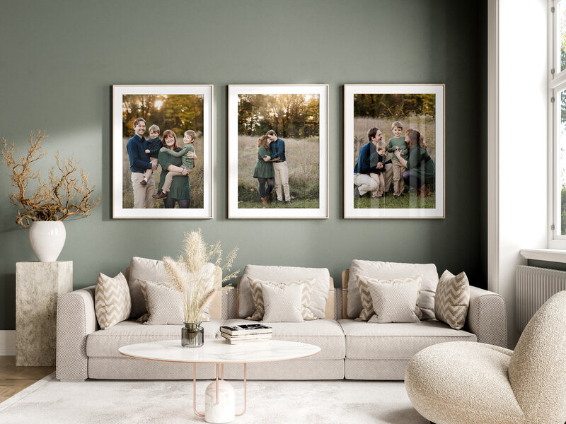 wall art of fall family session 