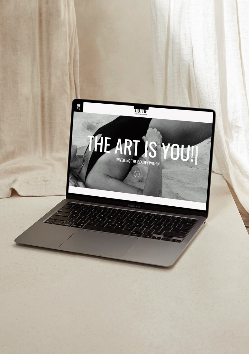 Dottie Website Template Desktop Mockup Updated