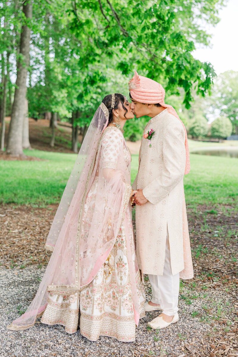 Wedding Photography, bride in blush colored gown