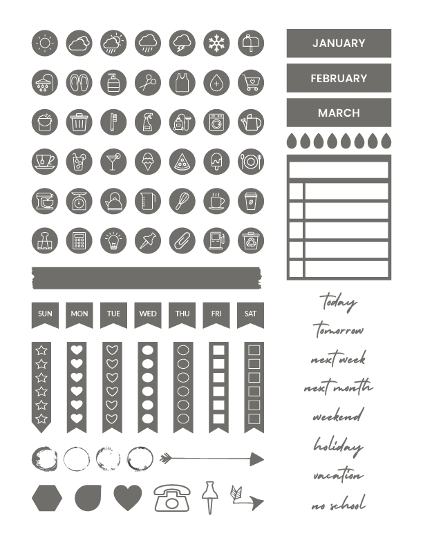 Start Journal No 03 Stickers by Click 2 Plan3