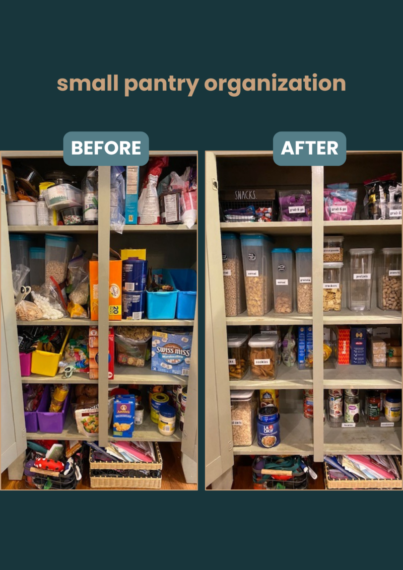 home organization for a small pantry