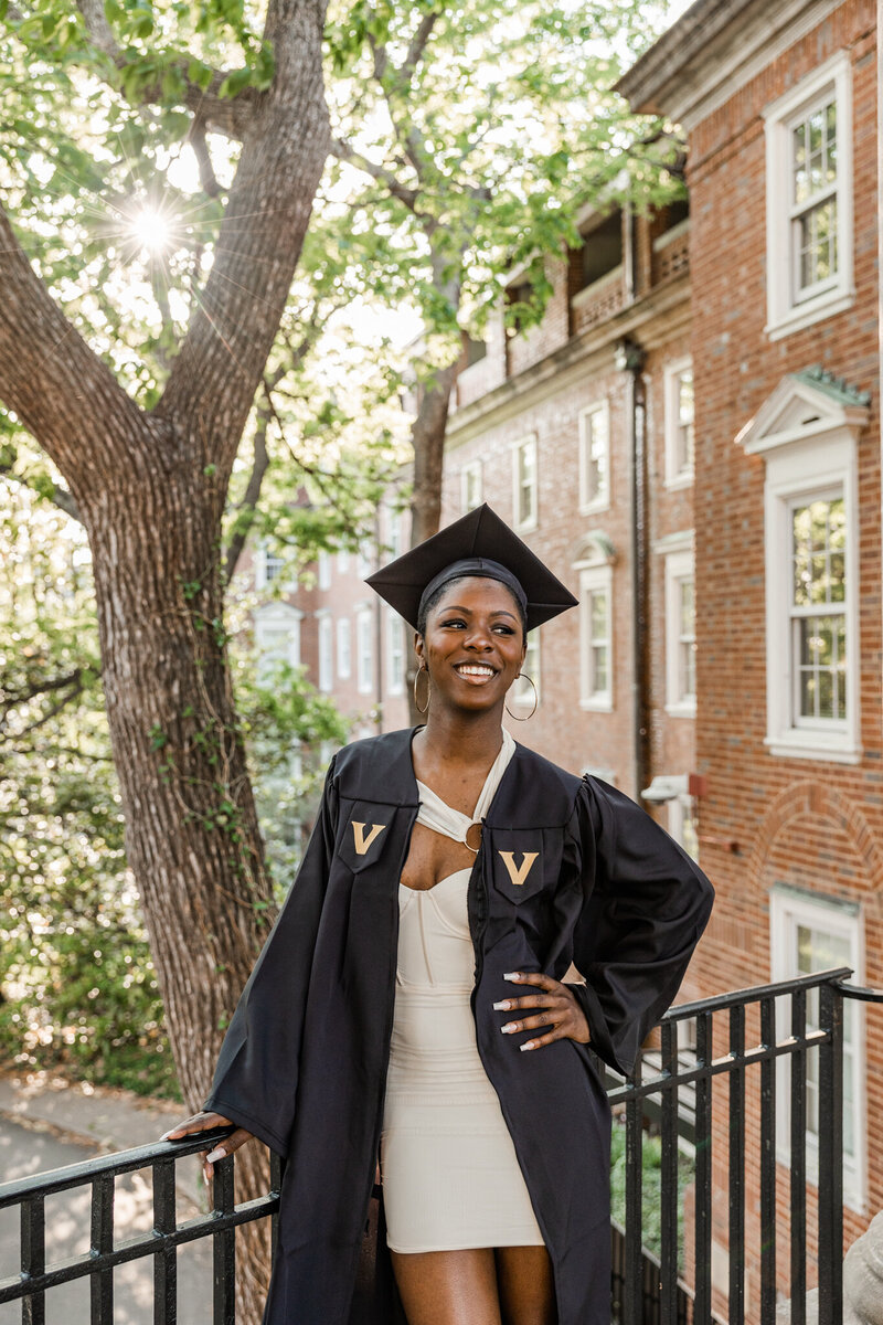 Vanderbilt University graduation portrait session