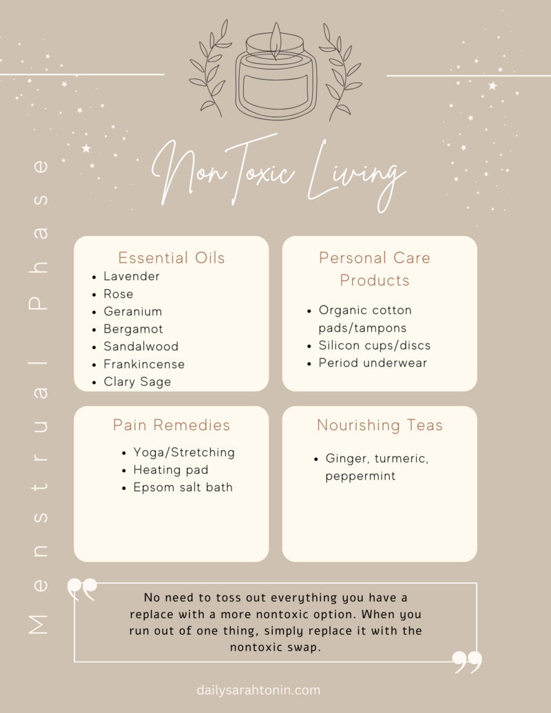 nontoxic living - menstrual