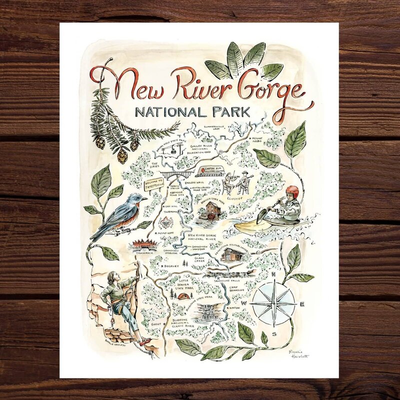 Rosalie's New River Gorge Map