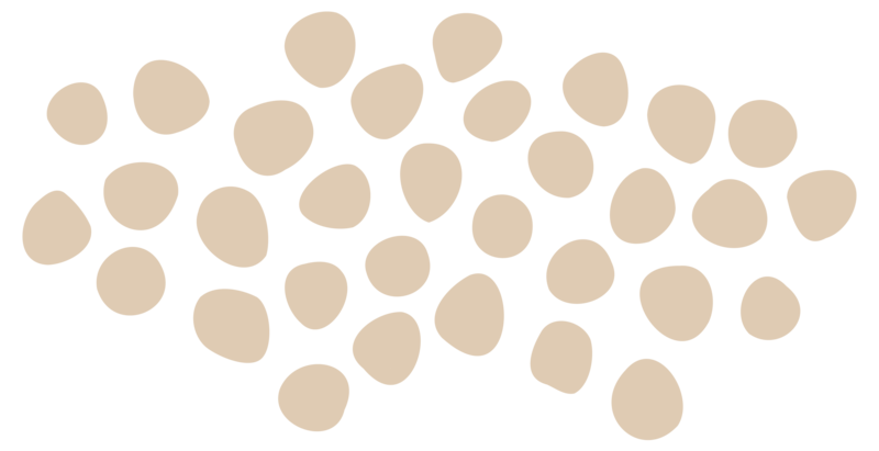 graphic art, a pattern of clumped circles