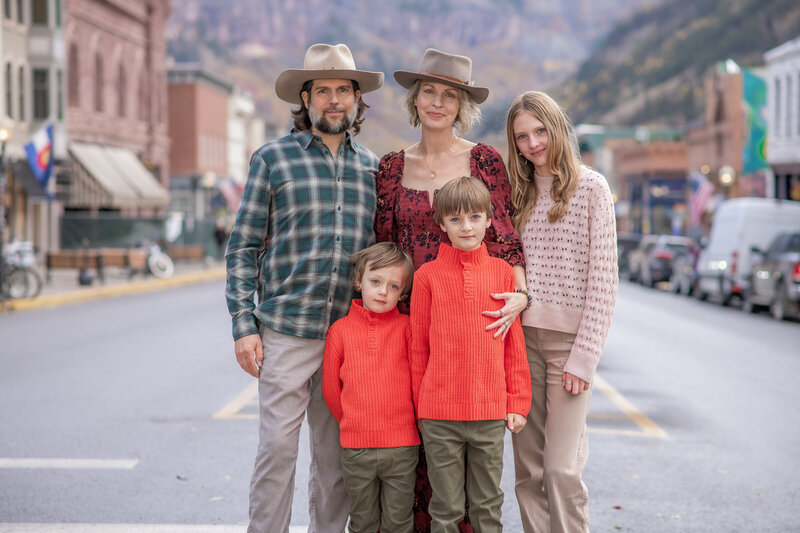 Family photo in Telluride, CO