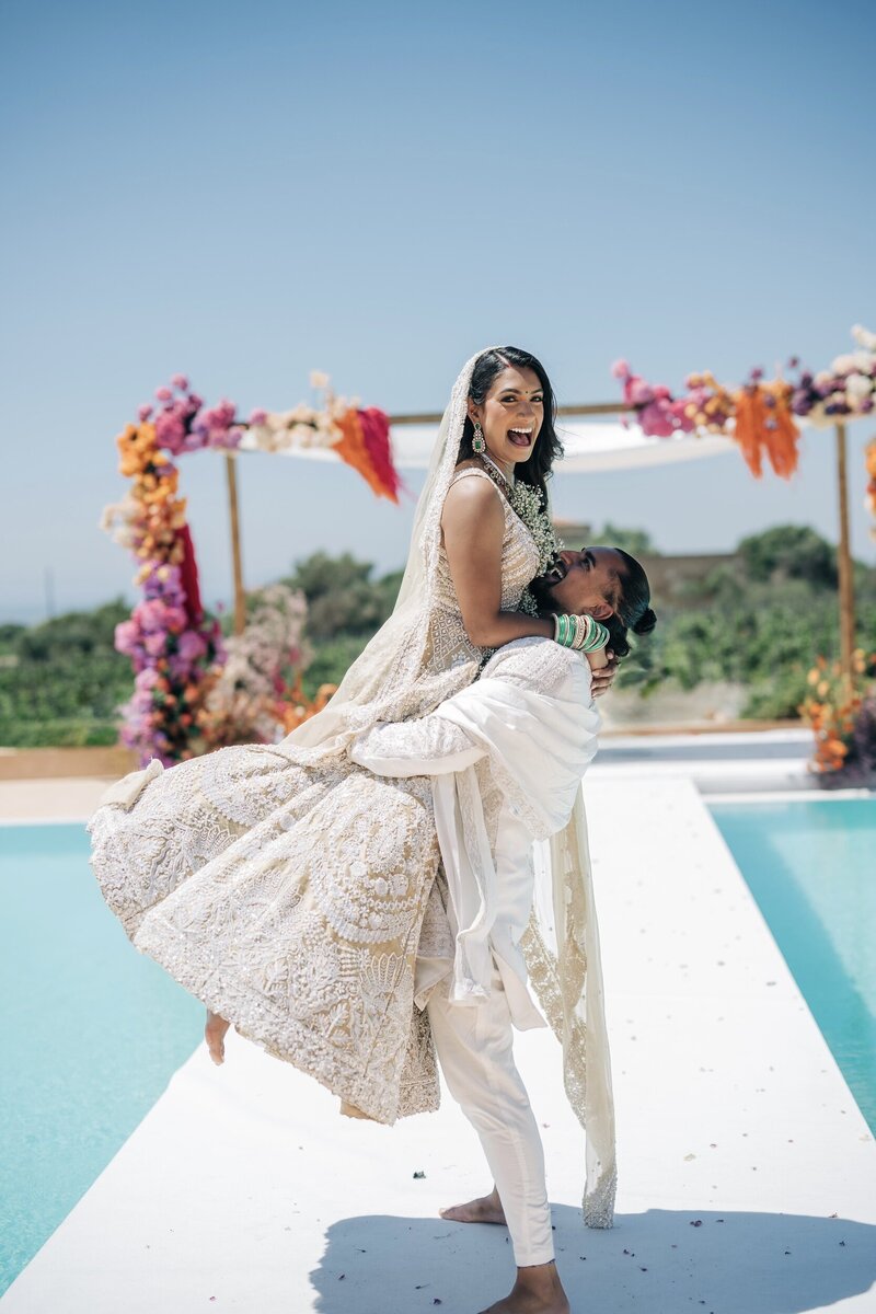Vintage car used in Luxury Wedding Planned by Maila Enea in London & Sicily