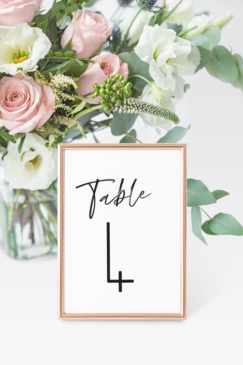Sophronia Table Number