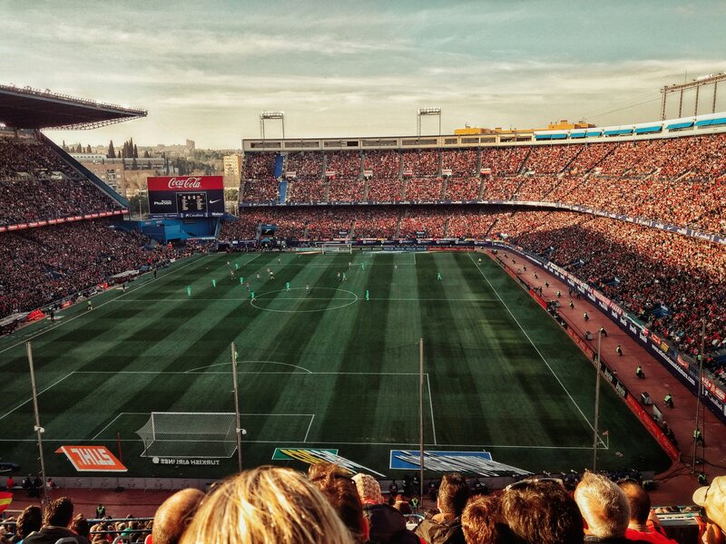Full Soccer Stadium while game is being played