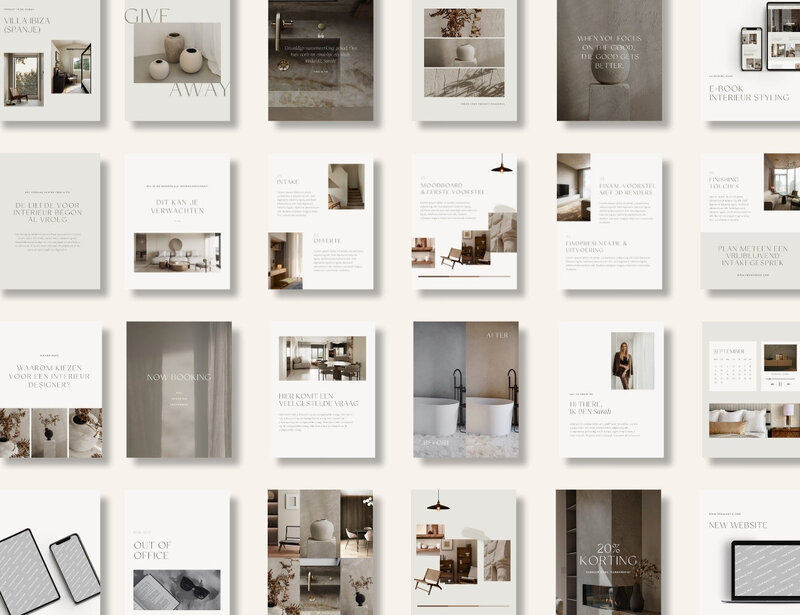 Neutrale Instagram templates Fern & Fig 13