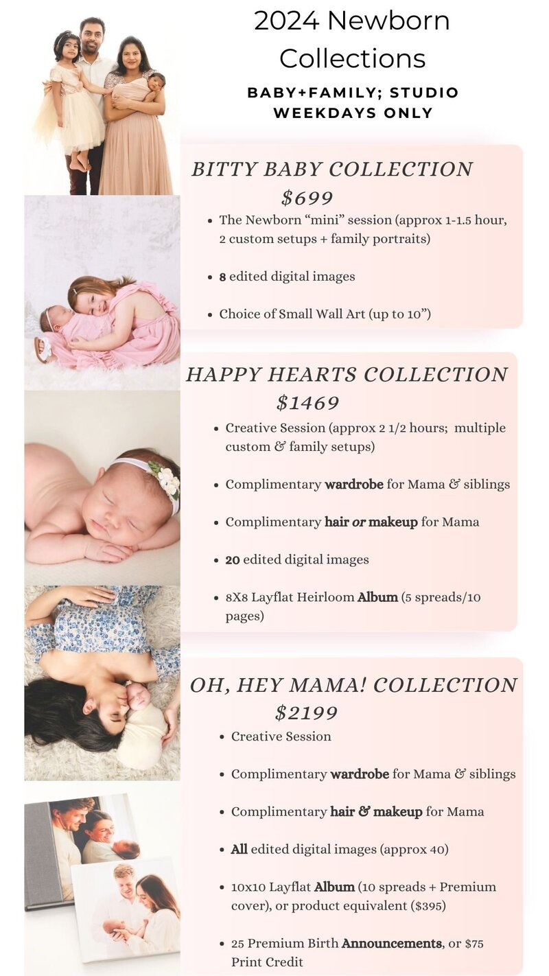 Newborn Photoshoot Prices near me