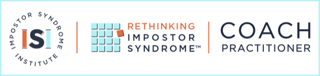 Image of the Imposter Syndrome Coach Practitioner badge awarded to Brittney Ashley, founder of Creative Dynamics. This badge highlights Brittney's specialized expertise as a business coach and Métis coach, dedicated to helping clients overcome imposter syndrome, self-doubt, and reach their full potential.