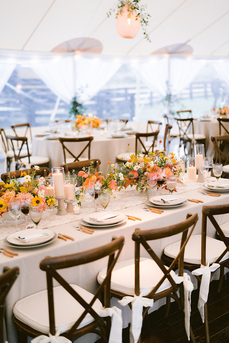 Colorado Mountain Ranch Wedding Placecard menu