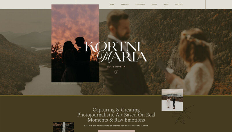 luxury branding and website design​ for a wedding photography website by Palme Design Co