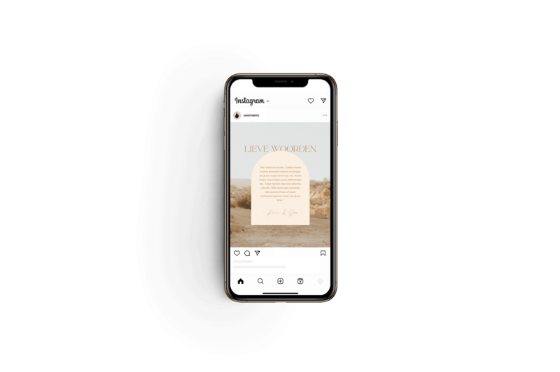 Boho Instagram templates voor fotografen