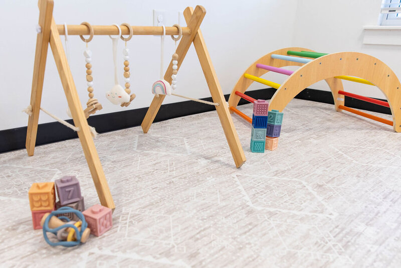 Colorful wood activity toys for babies