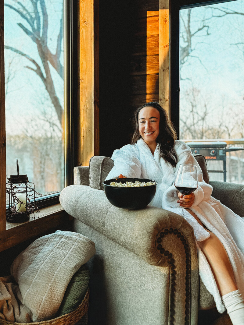 Entree of salmon plated in a restaurant on a marble table