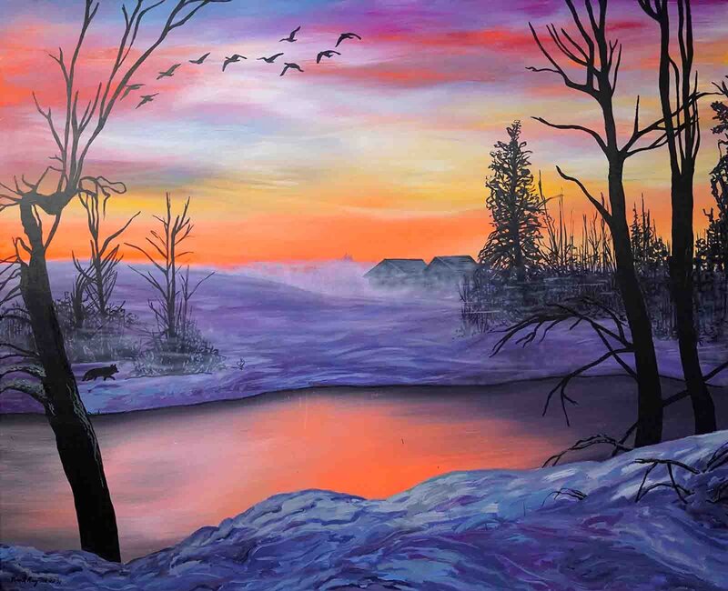 11"x14" - Farm-Landscape-2024-Ultra premium enhanced gallery matte acid-free paper print