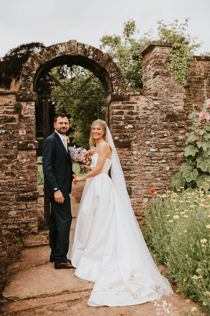 bride and groom at BROADFIELD COURT