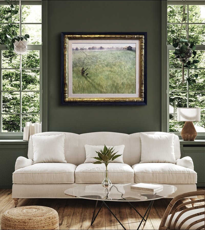 Southbound , Alan Shuptrine, displayed within interior of home