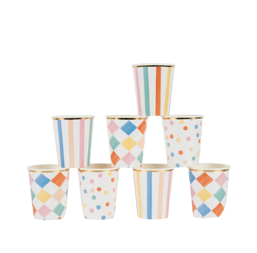 Colourful_Pattern_Cups_Engraved_Events_Kids_Party_Packages