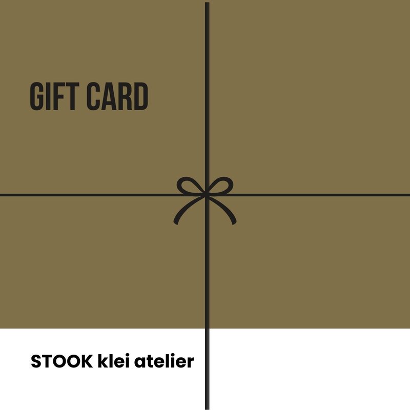 digitale cadeaubon van STOOK klei atelier